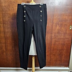 NWT Allegrace Black Sailor Style Pants Size 16W